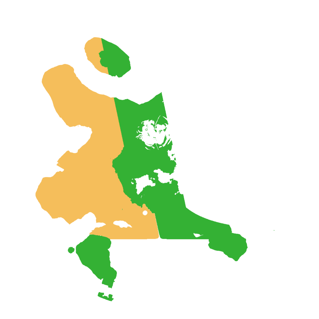 Biome Rust Map: Procedural Map, Size: 2000, Seed: 9851