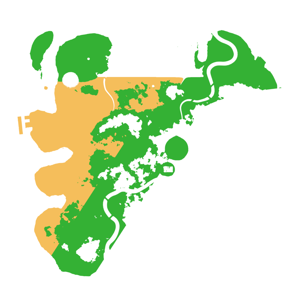 Biome Rust Map: Procedural Map, Size: 3500, Seed: 537725179