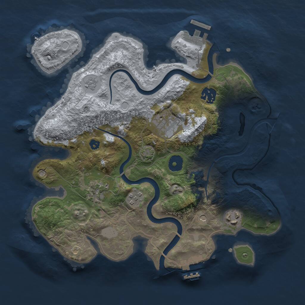 Rust Map: Procedural Map, Size: 2950, Seed: 1679, 11 Monuments