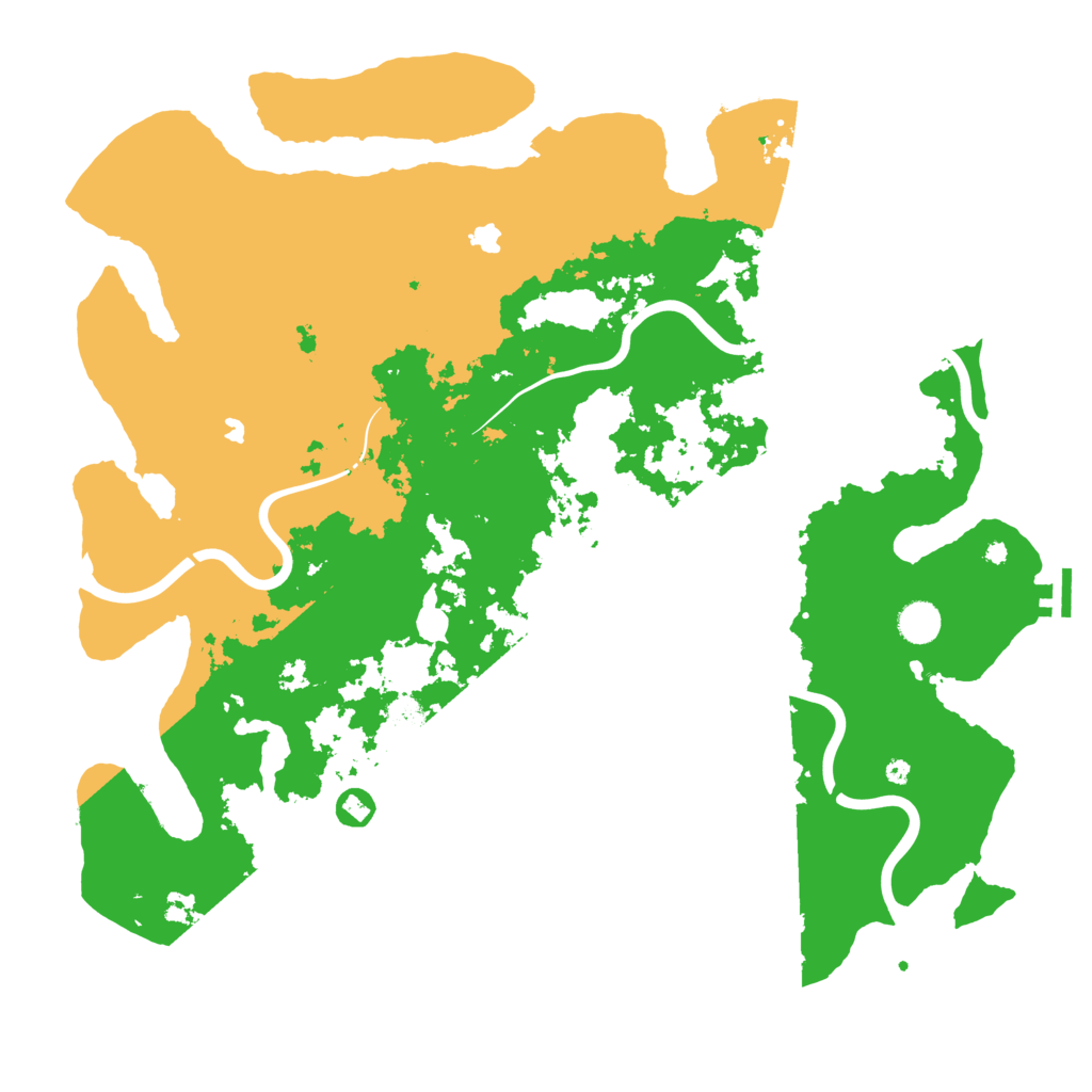 Biome Rust Map: Procedural Map, Size: 4500, Seed: 13497319