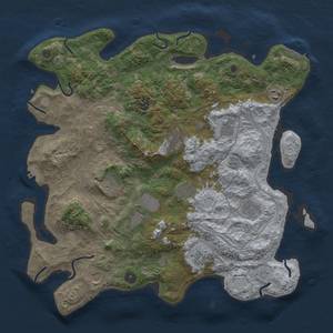 Thumbnail Rust Map: Procedural Map, Size: 4250, Seed: 234374777, 18 Monuments