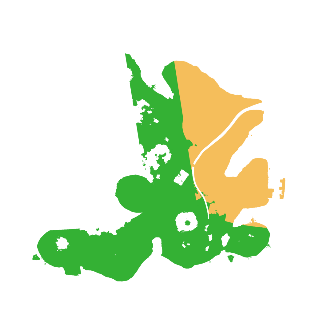 Biome Rust Map: Procedural Map, Size: 2300, Seed: 55411