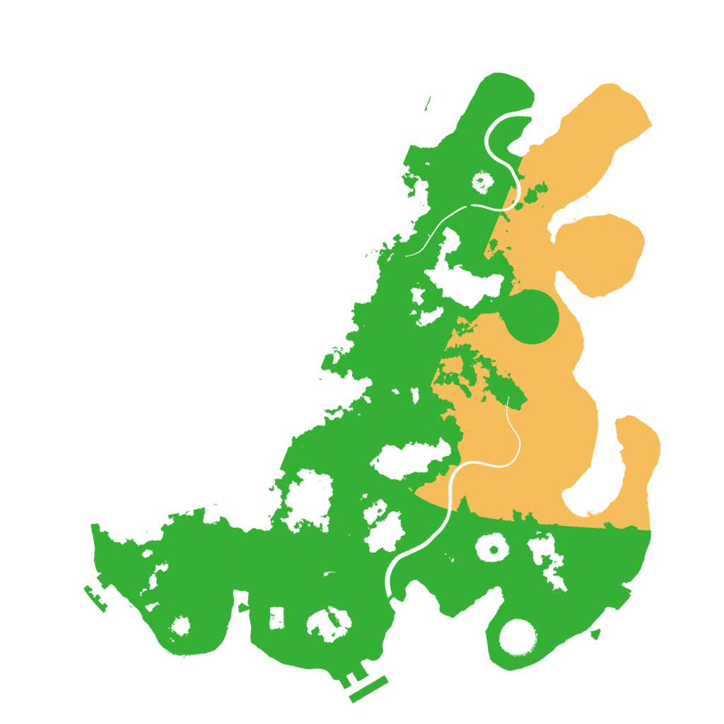 Biome Rust Map: Procedural Map, Size: 3500, Seed: 168310459