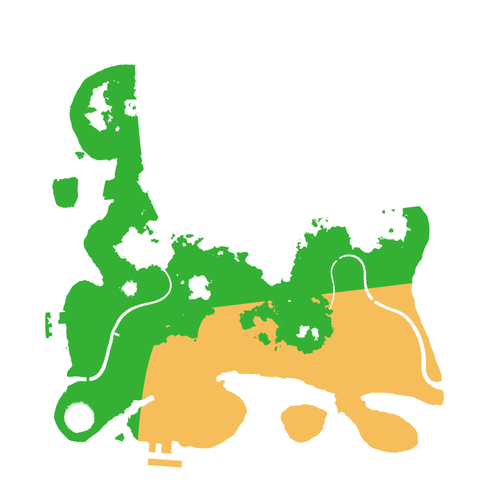 Biome Rust Map: Procedural Map, Size: 3000, Seed: 91329