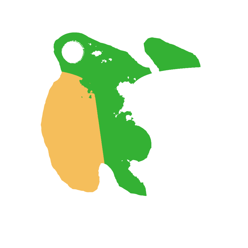 Biome Rust Map: Barren, Size: 2000, Seed: 190960480