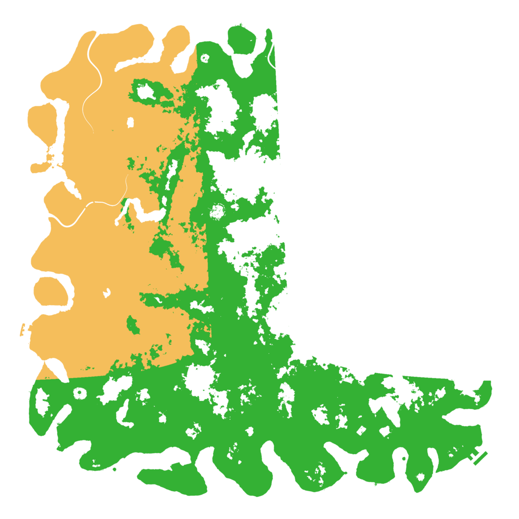 Biome Rust Map: Procedural Map, Size: 6000, Seed: 997491257
