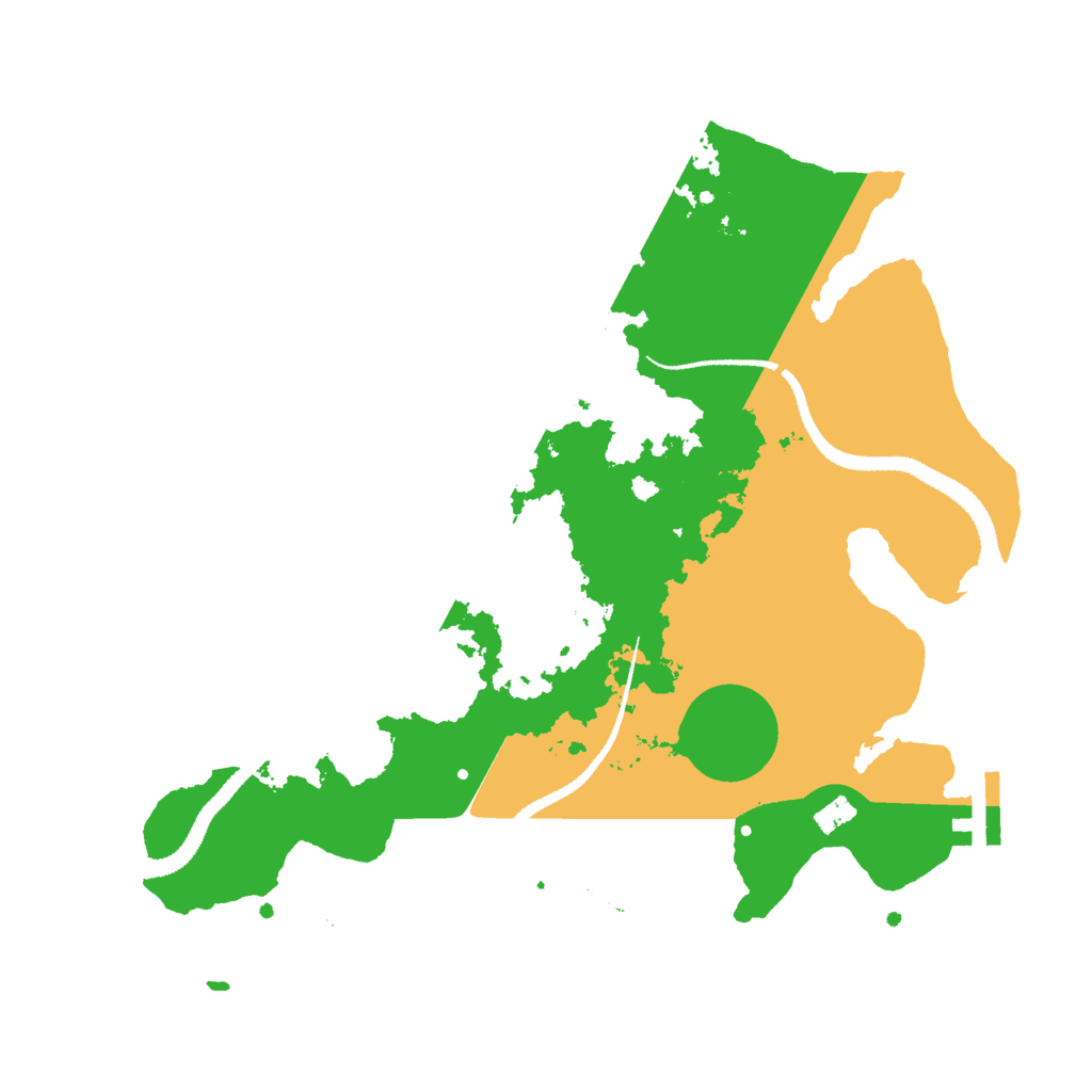 Biome Rust Map: Procedural Map, Size: 3000, Seed: 27093