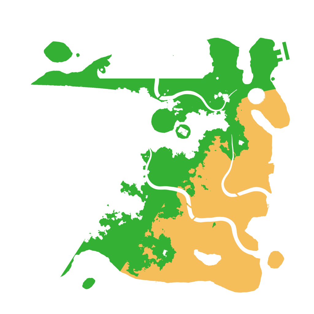 Biome Rust Map: Procedural Map, Size: 3500, Seed: 1402330129