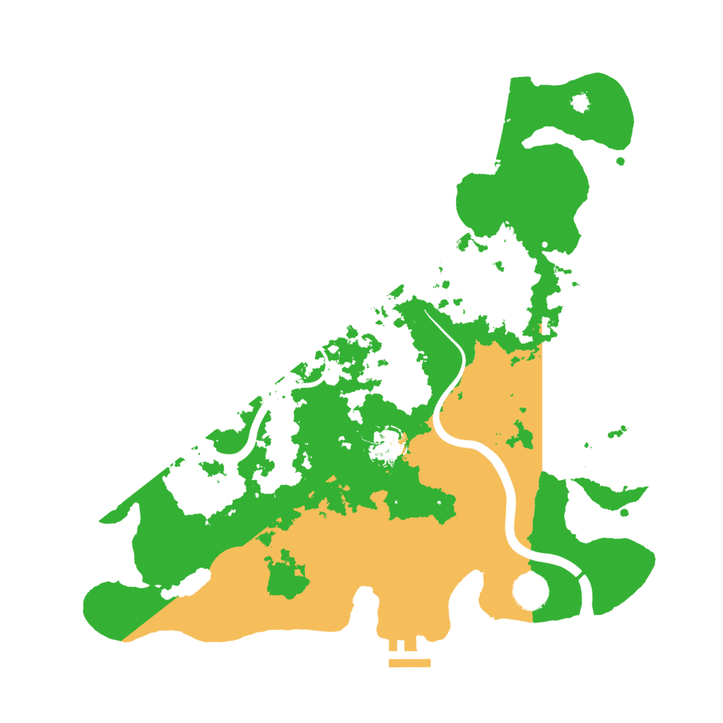 Biome Rust Map: Procedural Map, Size: 3500, Seed: 3538