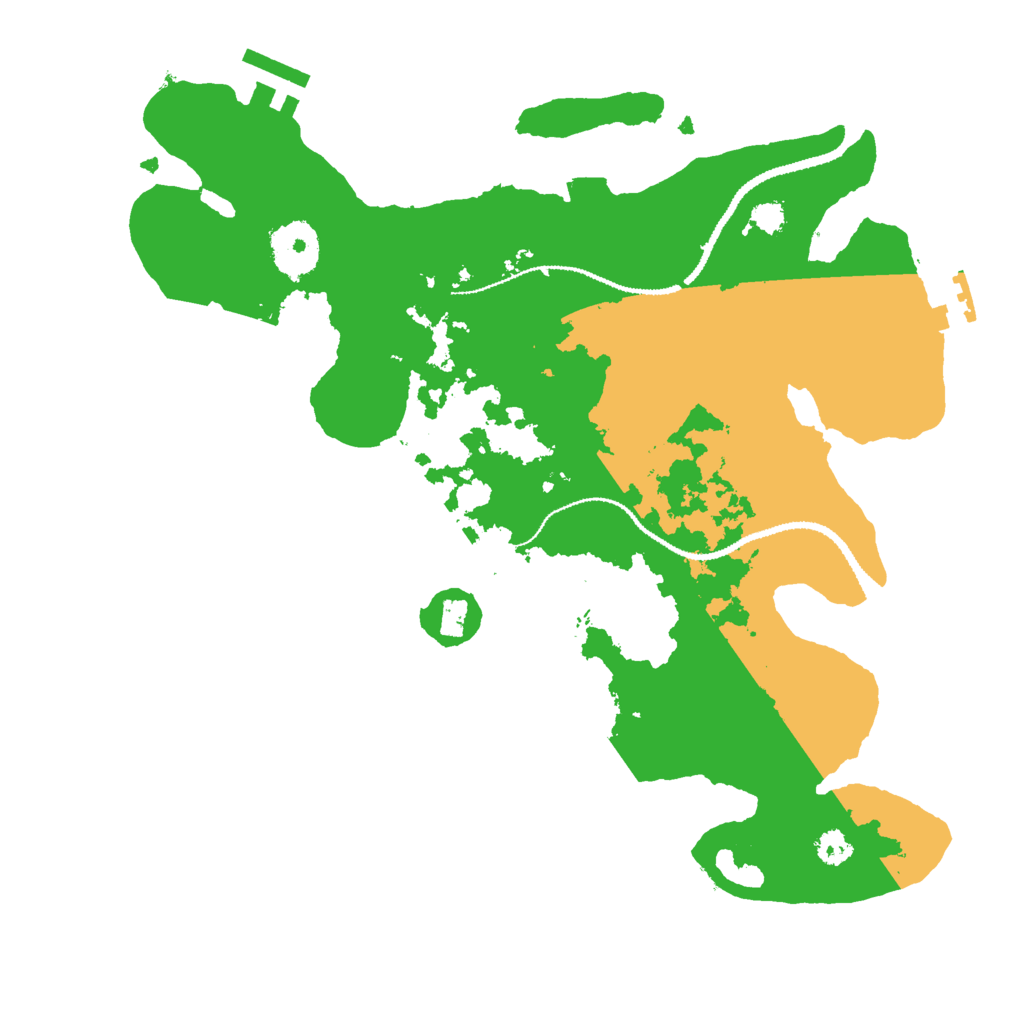 Biome Rust Map: Procedural Map, Size: 3000, Seed: 41521290