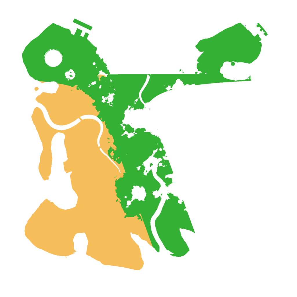 Biome Rust Map: Procedural Map, Size: 3000, Seed: 333920412