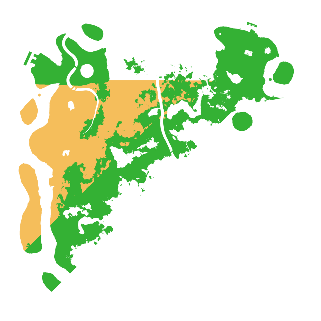Biome Rust Map: Procedural Map, Size: 4500, Seed: 16411275