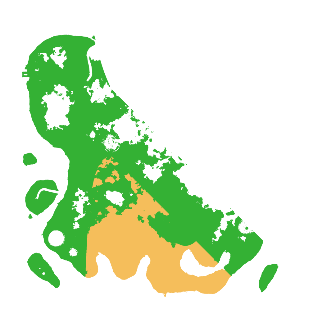 Biome Rust Map: Procedural Map, Size: 3500, Seed: 452057575
