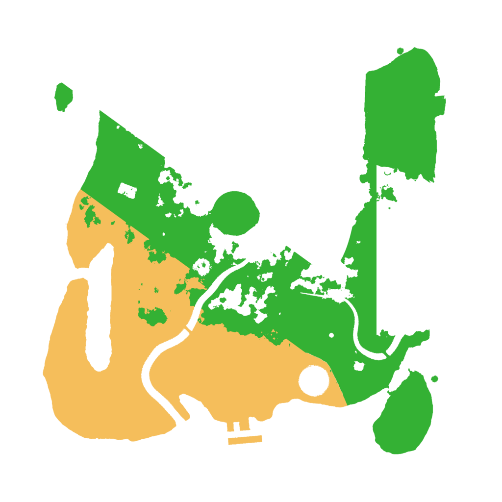 Biome Rust Map: Procedural Map, Size: 3000, Seed: 9125