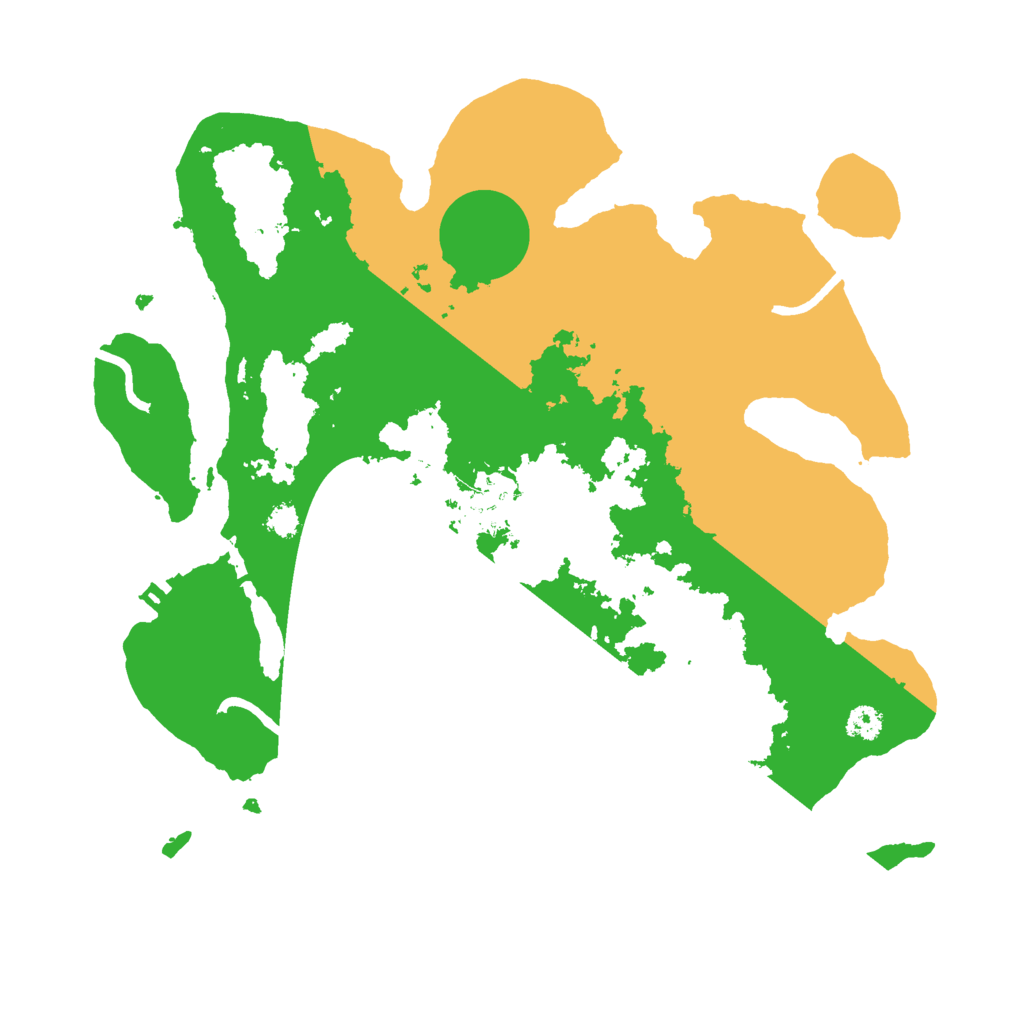 Biome Rust Map: Procedural Map, Size: 3000, Seed: 32205