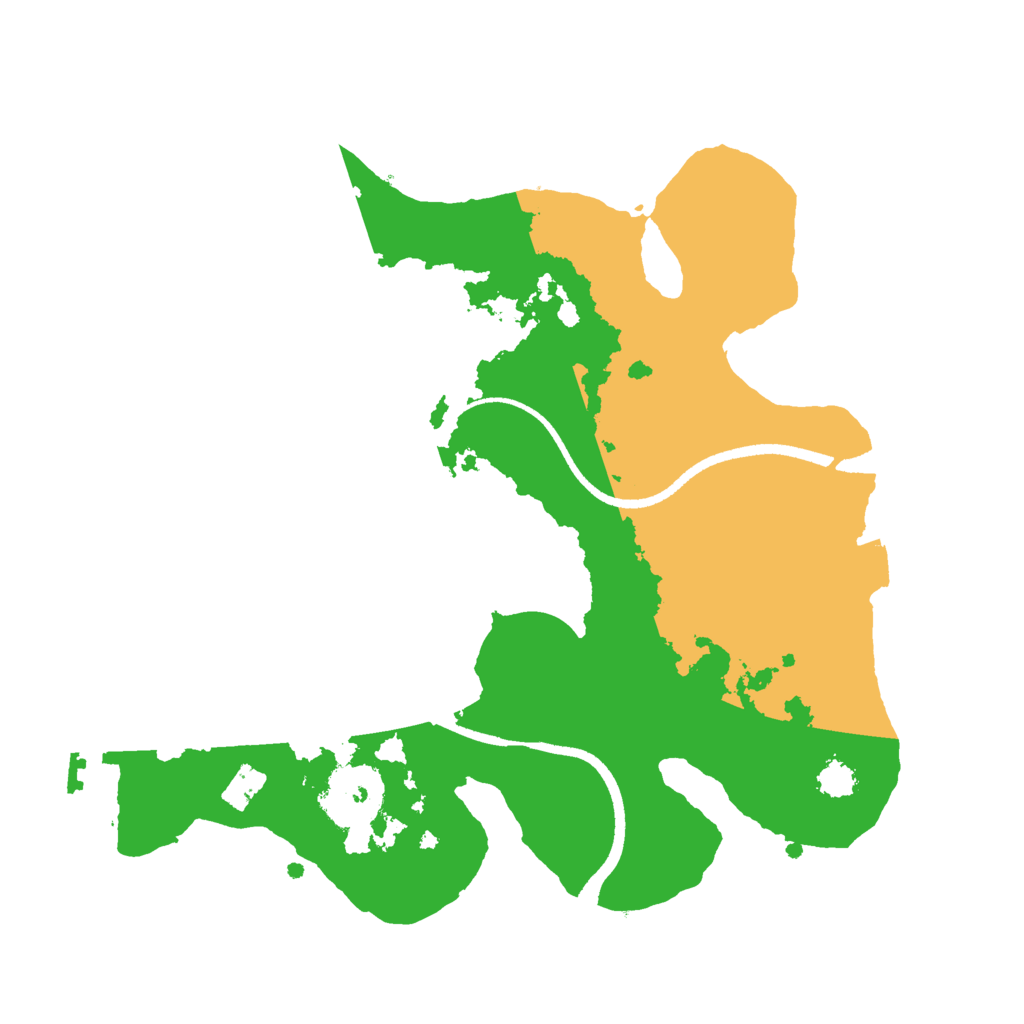 Biome Rust Map: Procedural Map, Size: 2500, Seed: 30042023