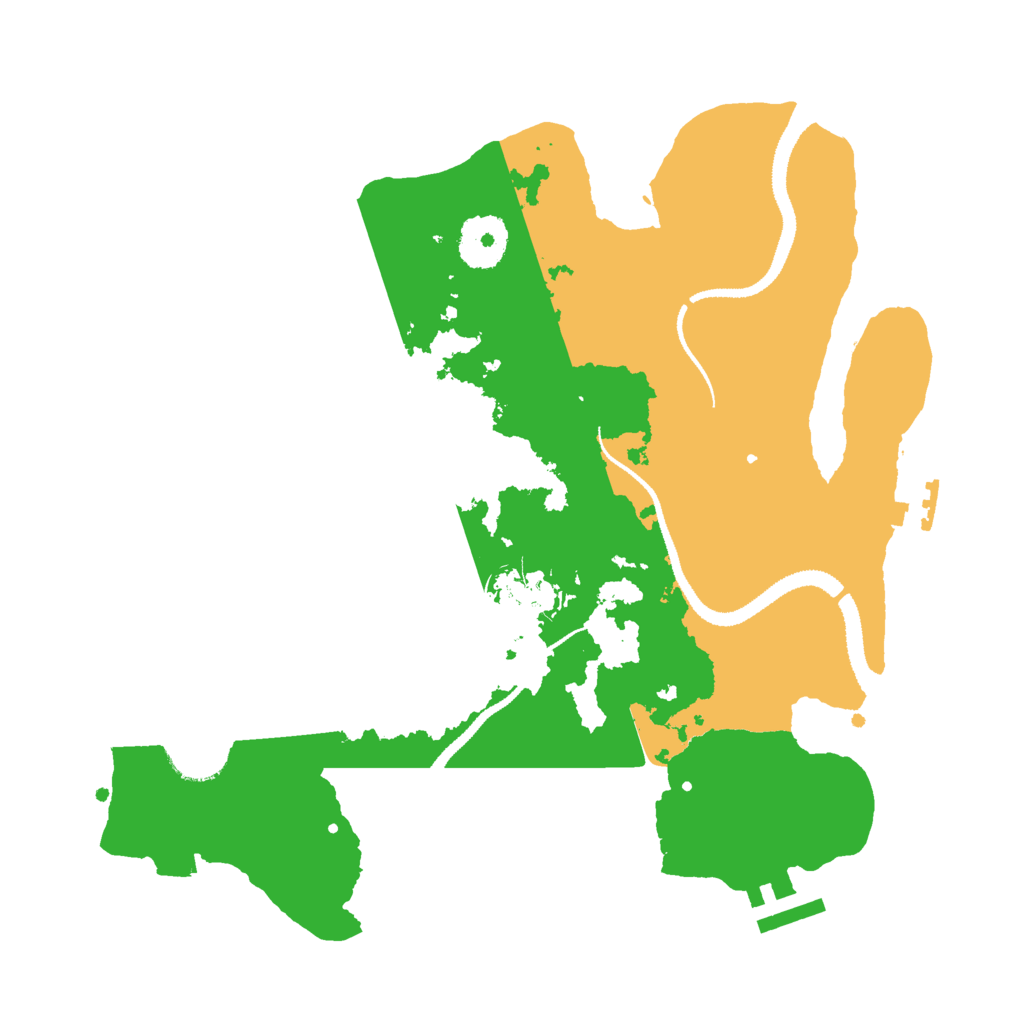 Biome Rust Map: Procedural Map, Size: 3000, Seed: 30042023