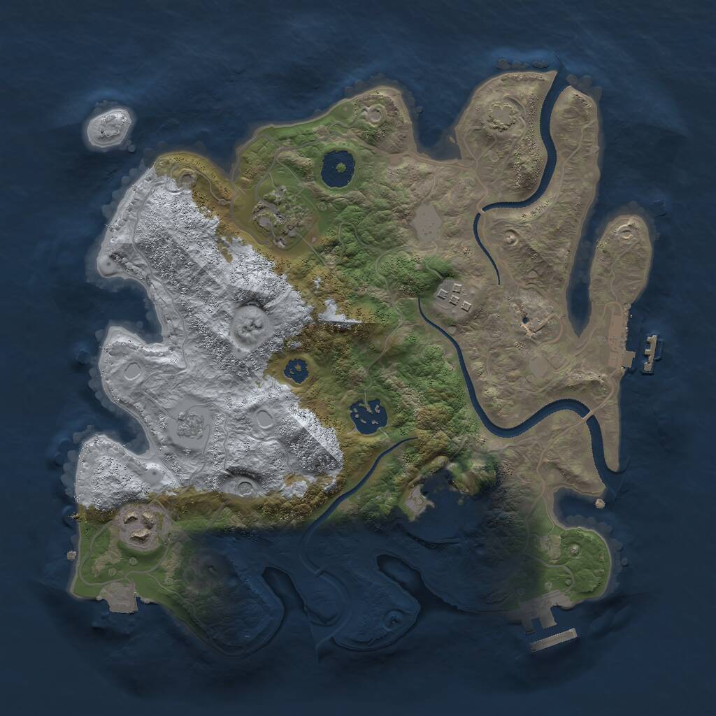 Rust Map: Procedural Map, Size: 3000, Seed: 30042023, 11 Monuments