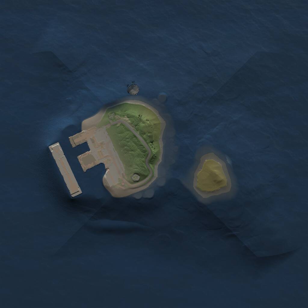 Rust Map: Procedural Map, Size: 1111, Seed: 124537, 2 Monuments