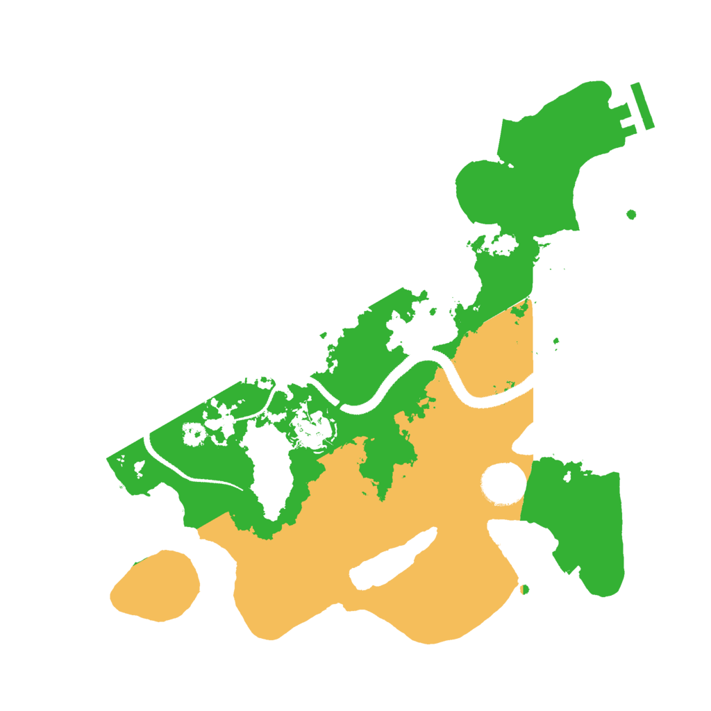 Biome Rust Map: Procedural Map, Size: 3000, Seed: 26345