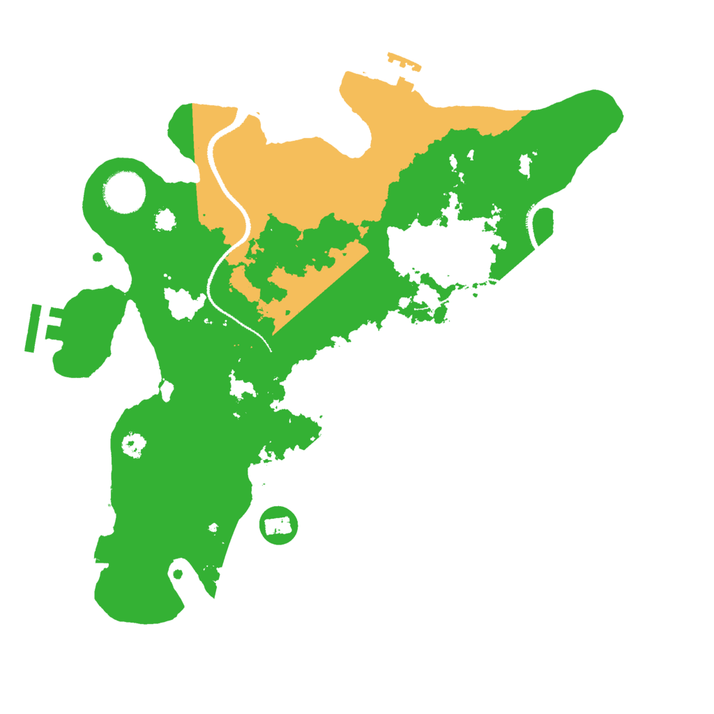 Biome Rust Map: Procedural Map, Size: 3000, Seed: 15625