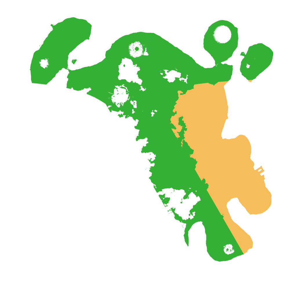 Biome Rust Map: Procedural Map, Size: 3000, Seed: 4392