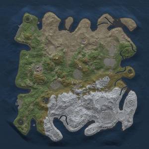 Thumbnail Rust Map: Procedural Map, Size: 3500, Seed: 42042, 16 Monuments