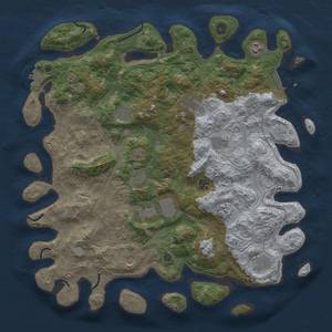 Thumbnail Rust Map: Procedural Map, Size: 4500, Seed: 5656111, 18 Monuments