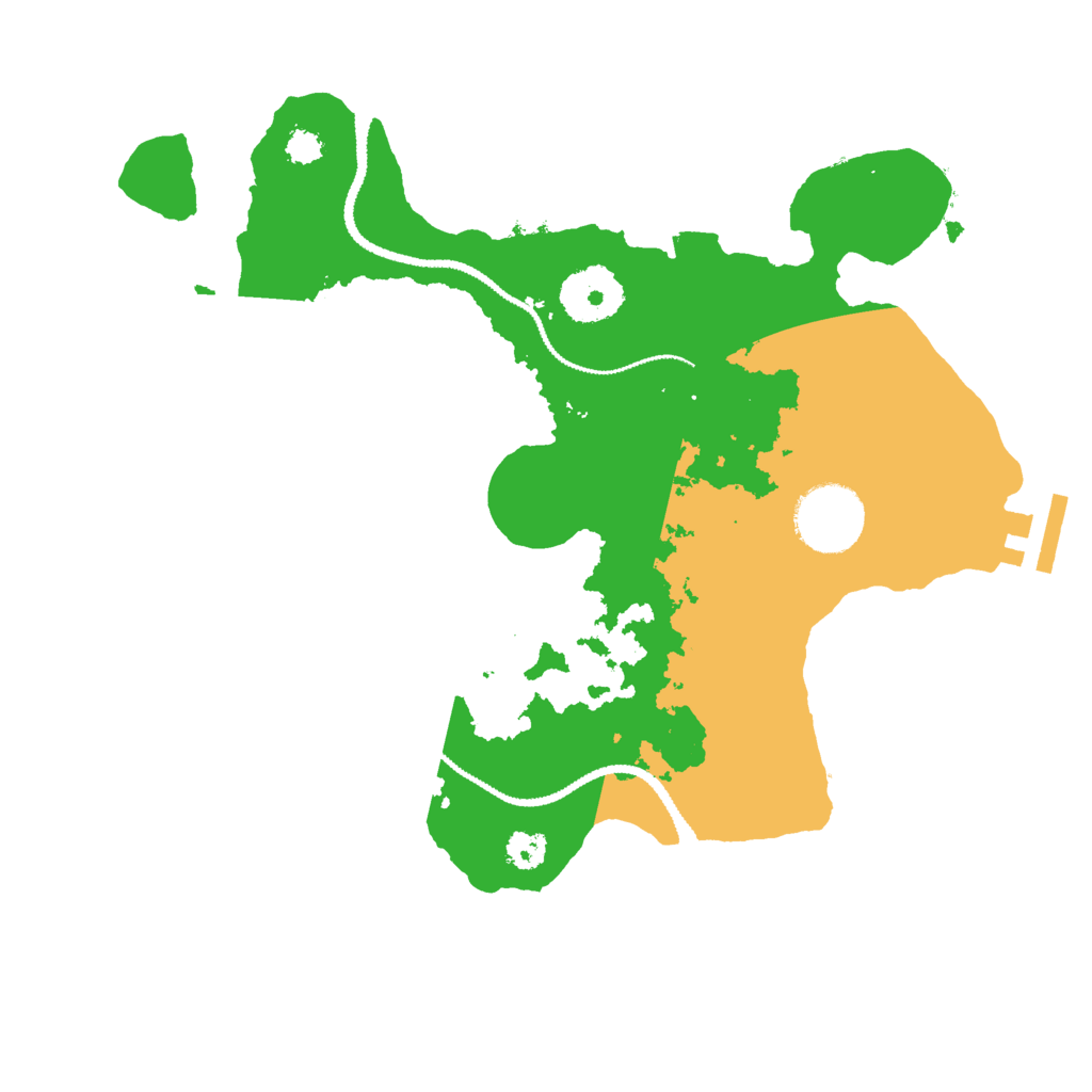 Biome Rust Map: Procedural Map, Size: 2800, Seed: 1000