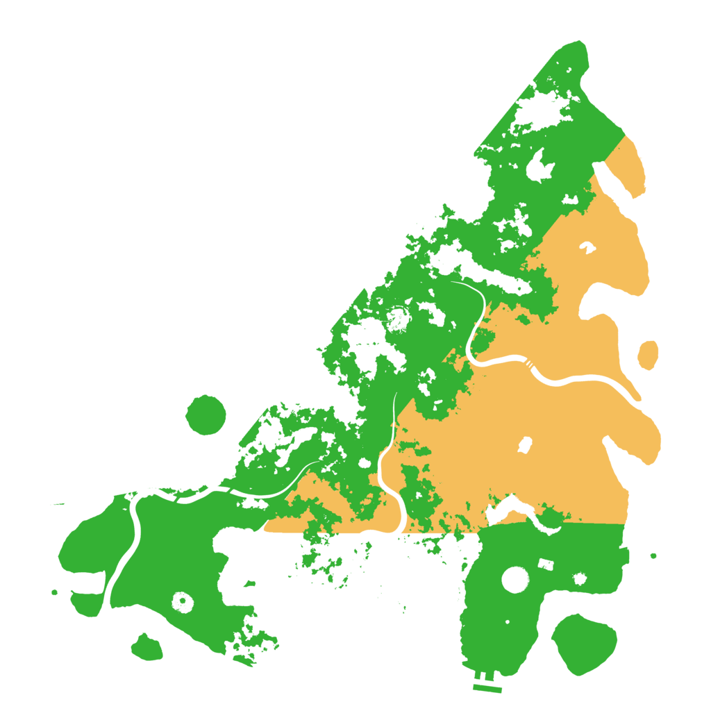 Biome Rust Map: Procedural Map, Size: 5000, Seed: 5469