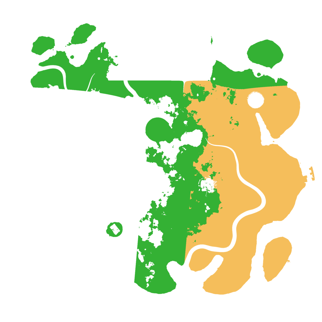 Biome Rust Map: Procedural Map, Size: 3500, Seed: 315995328