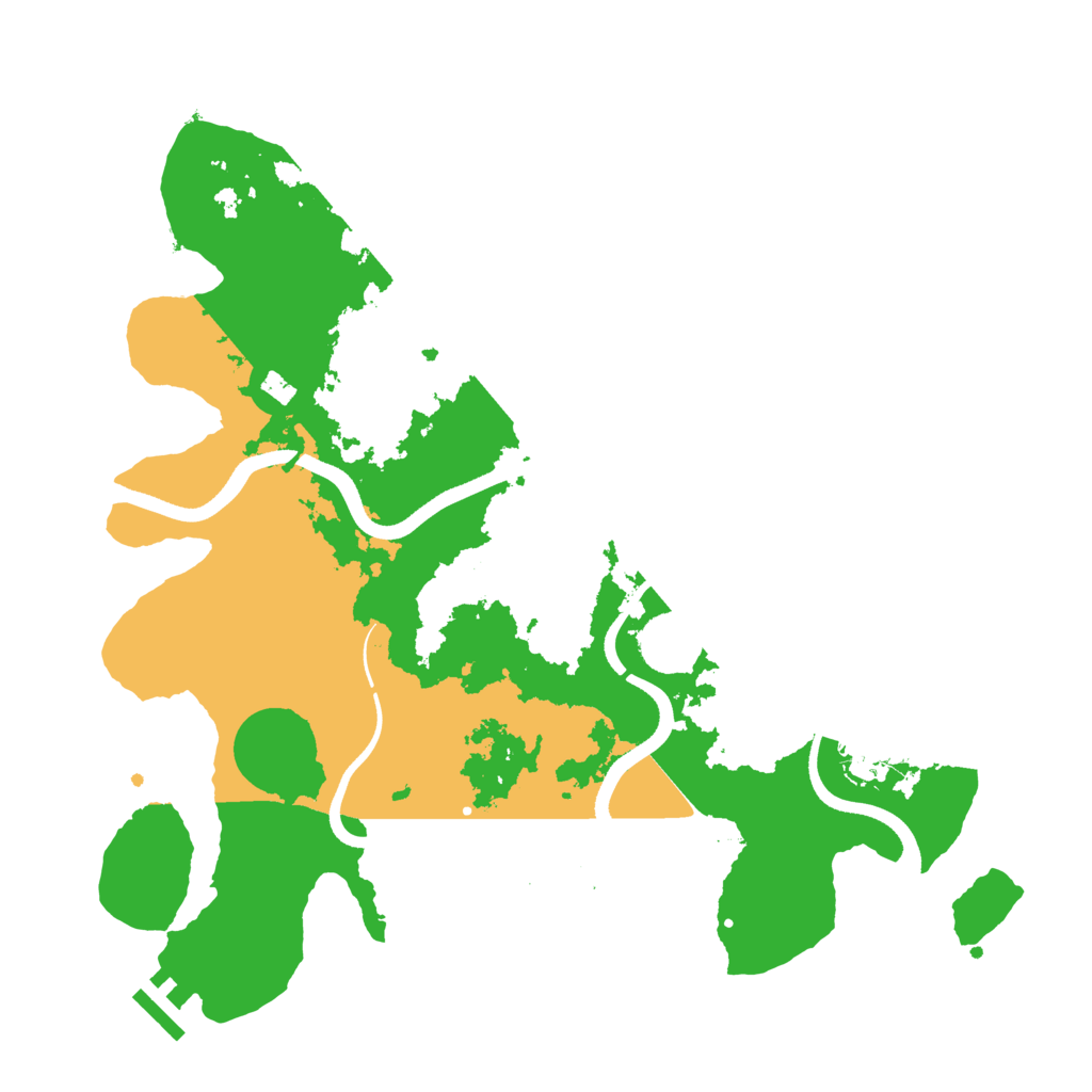 Biome Rust Map: Procedural Map, Size: 3500, Seed: 30331