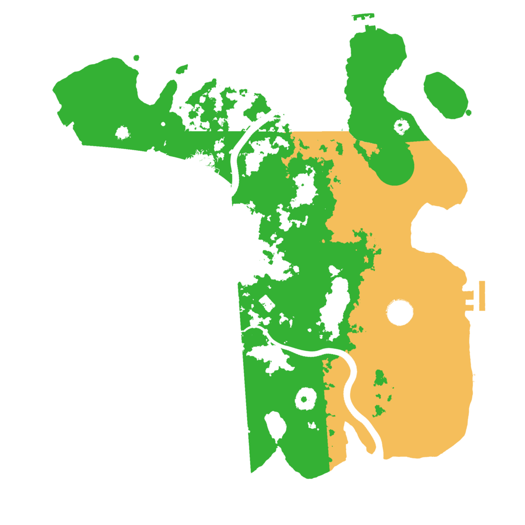 Biome Rust Map: Procedural Map, Size: 3550, Seed: 743134
