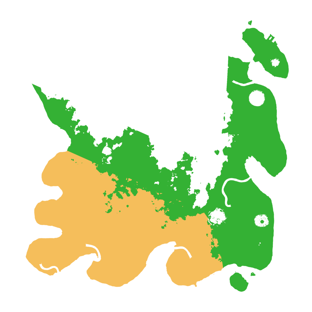 Biome Rust Map: Procedural Map, Size: 3500, Seed: 20230428