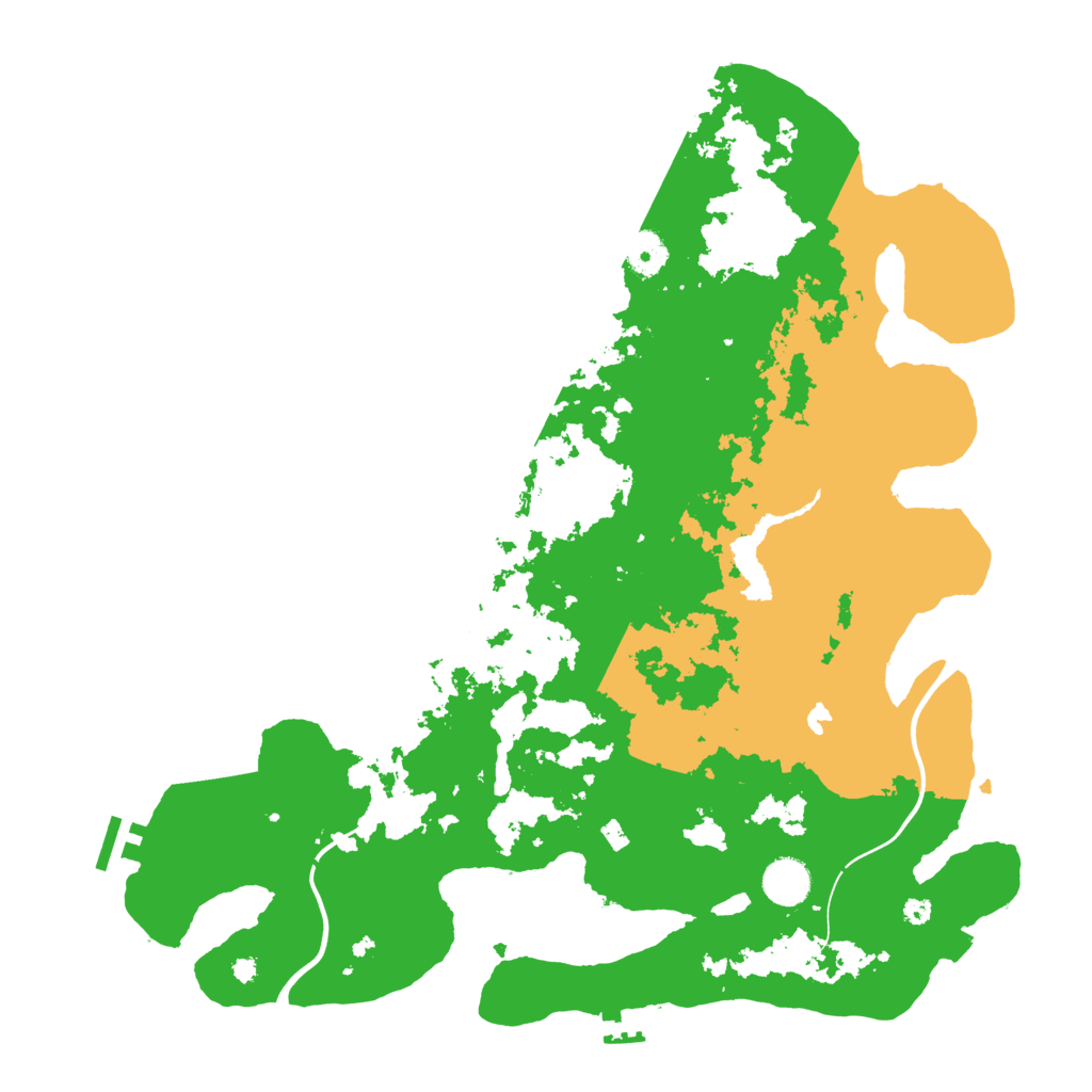 Biome Rust Map: Procedural Map, Size: 4000, Seed: 9599