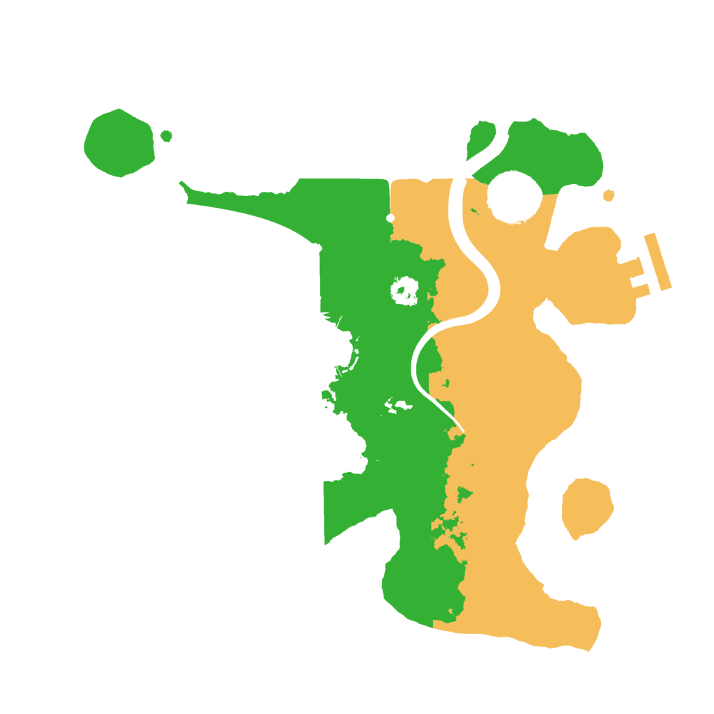 Biome Rust Map: Procedural Map, Size: 2500, Seed: 1458146971
