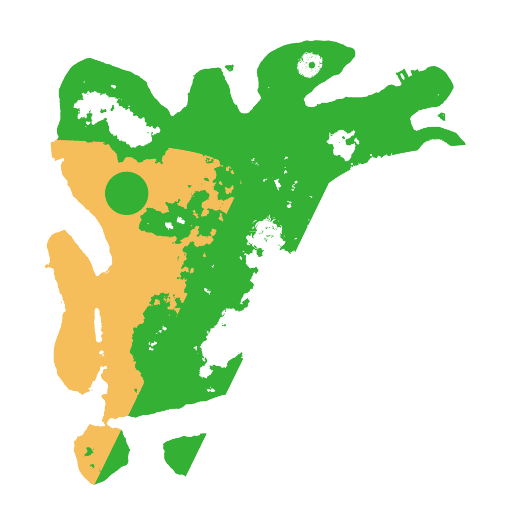 Biome Rust Map: Procedural Map, Size: 3200, Seed: 10