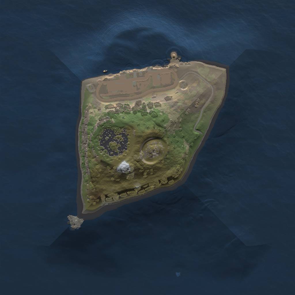 Rust Map: Procedural Map, Size: 1000, Seed: 567854567, 4 Monuments