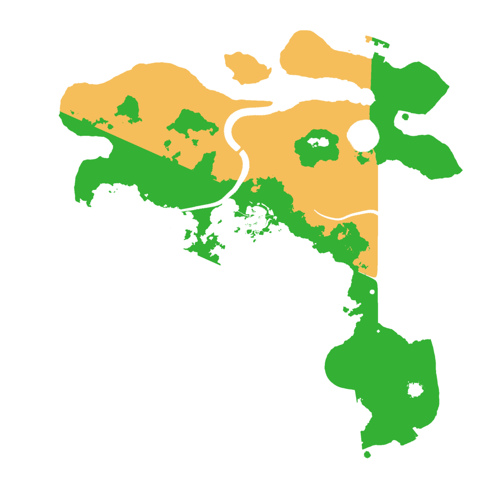 Biome Rust Map: Procedural Map, Size: 3000, Seed: 16583