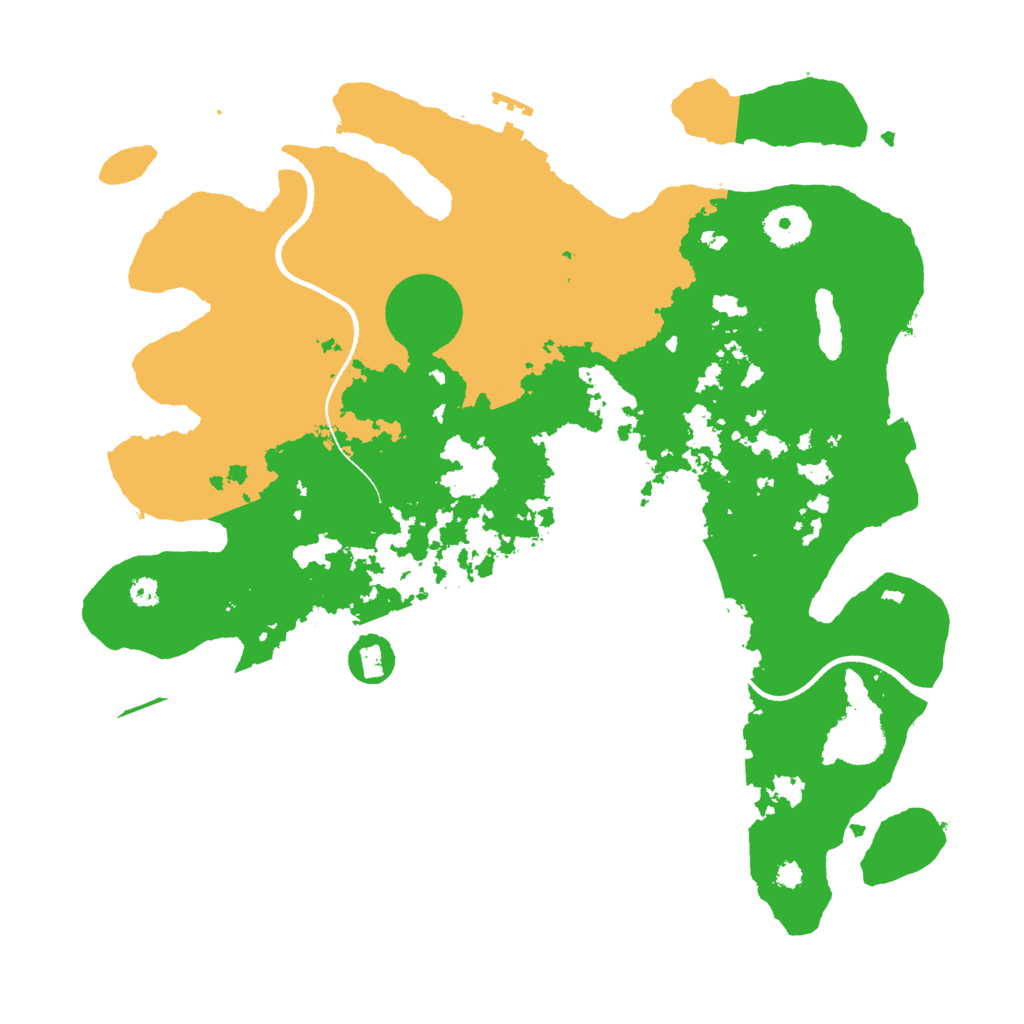 Biome Rust Map: Procedural Map, Size: 3500, Seed: 2134