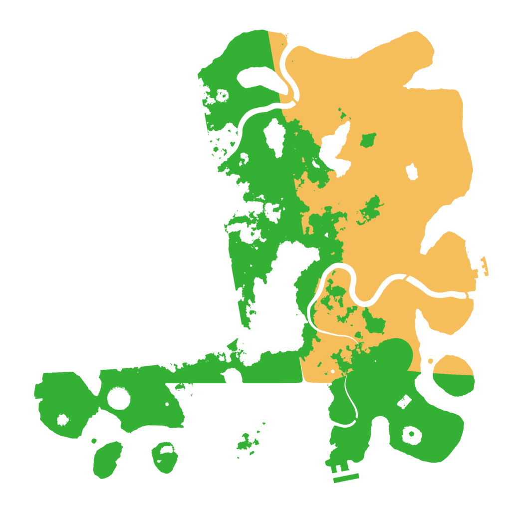 Biome Rust Map: Procedural Map, Size: 4000, Seed: 29841