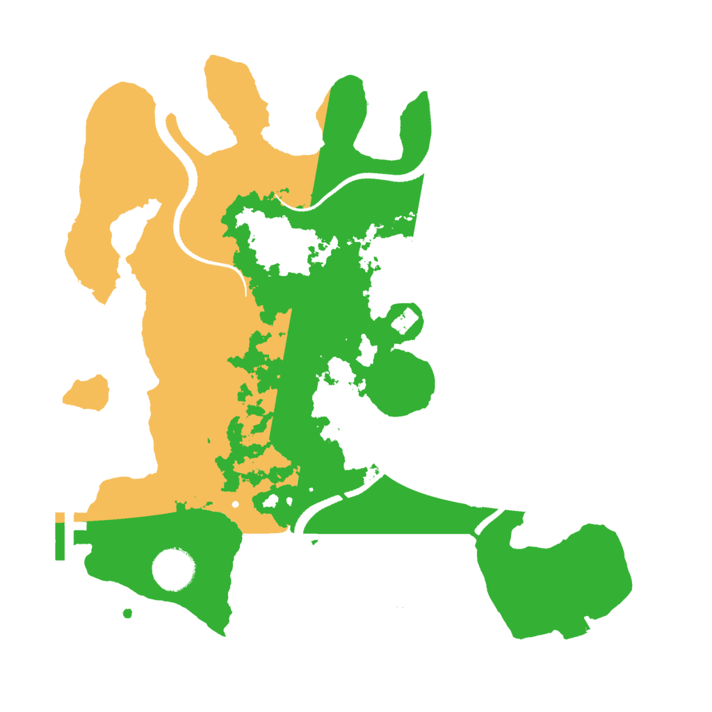 Biome Rust Map: Procedural Map, Size: 3000, Seed: 22822