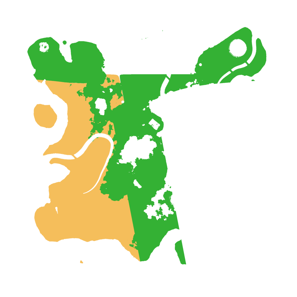 Biome Rust Map: Procedural Map, Size: 3000, Seed: 70507343