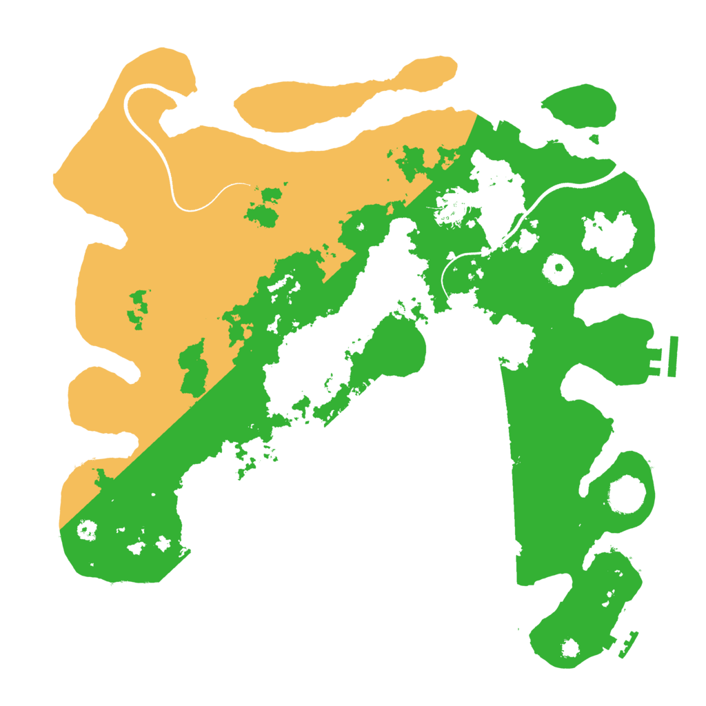 Biome Rust Map: Procedural Map, Size: 3500, Seed: 1195818427
