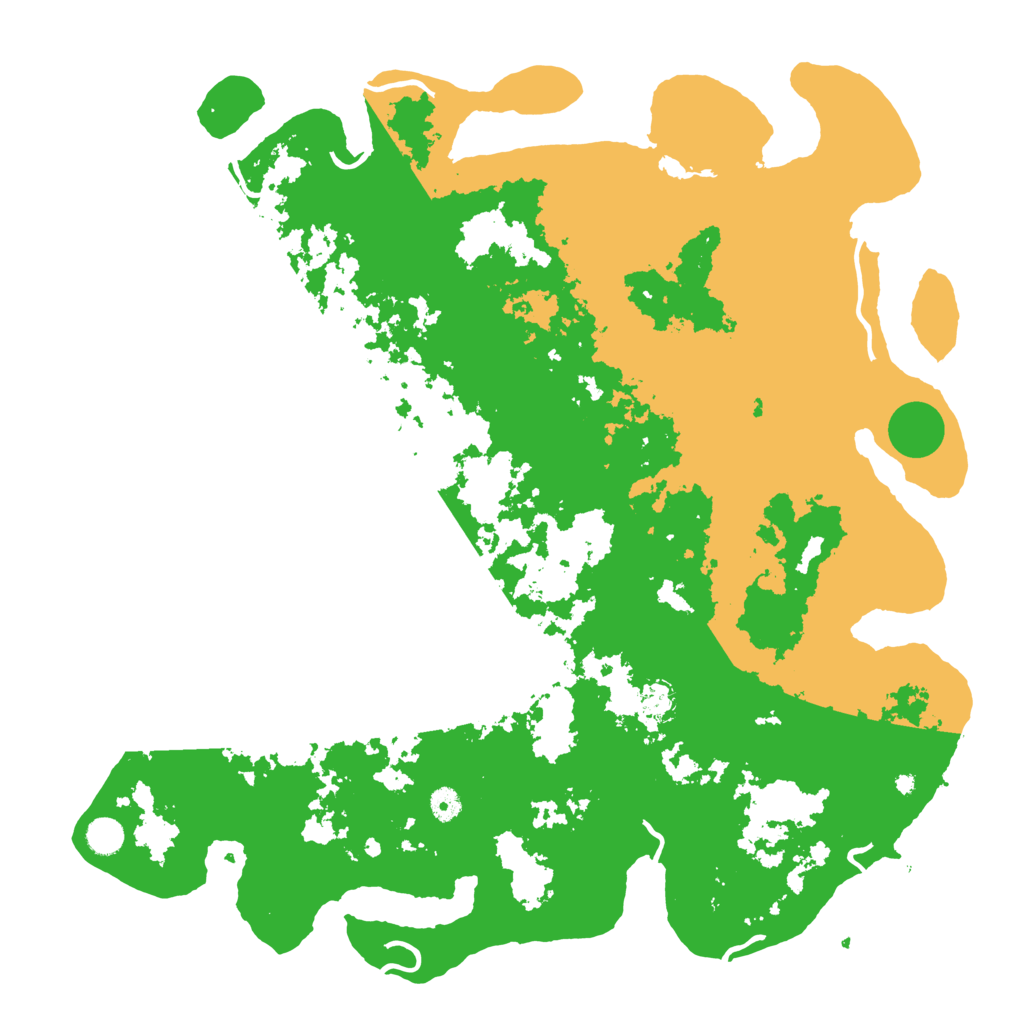 Biome Rust Map: Procedural Map, Size: 4800, Seed: 18764