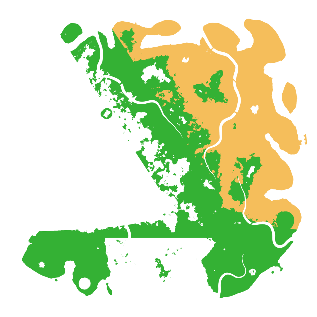 Biome Rust Map: Procedural Map, Size: 4800, Seed: 18764