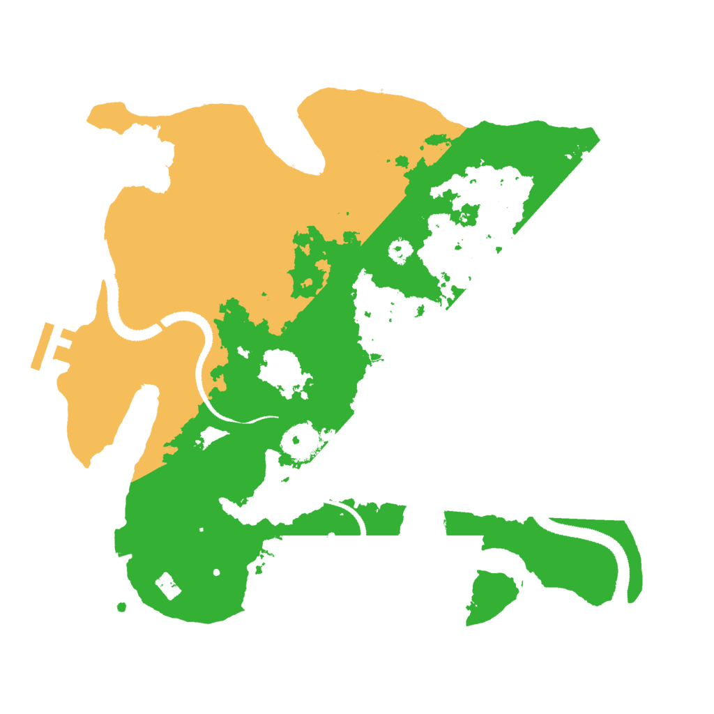 Biome Rust Map: Procedural Map, Size: 3000, Seed: 11925