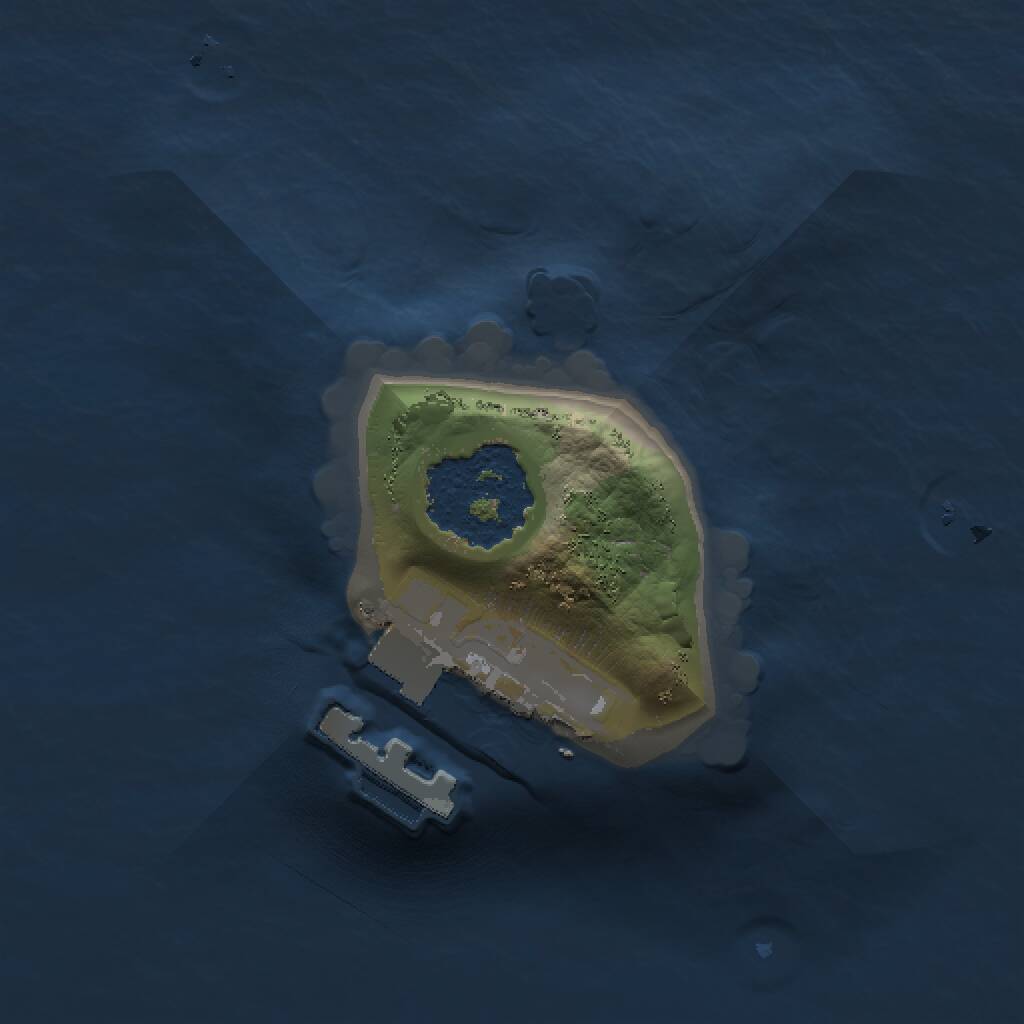 Rust Map: Procedural Map, Size: 1000, Seed: 1543504954, 2 Monuments