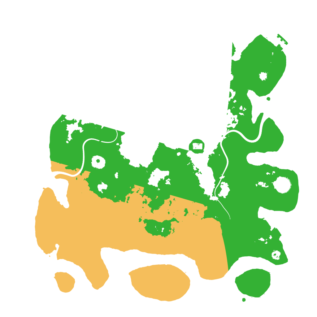 Biome Rust Map: Procedural Map, Size: 3500, Seed: 56764