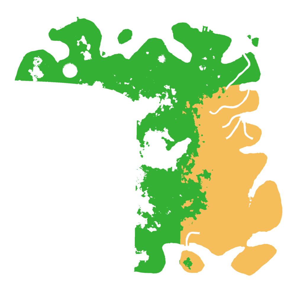 Biome Rust Map: Procedural Map, Size: 3700, Seed: 524360305